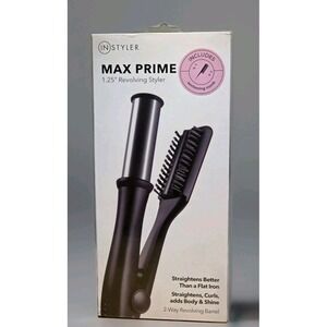 Instyler Max 2-Way Rotating Iron Tourmaline Ceramic 1-1/4" Barrel Black NIB Seal